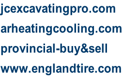 jcexcavatingpro.com arheatingcooling.com provincial-buy&sell www.englandtire.com